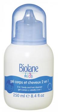 Vlasový a tělový gel 2 v 1 pro kluky Biolane 250 ml